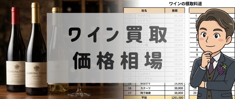 ワインの買取価格相場